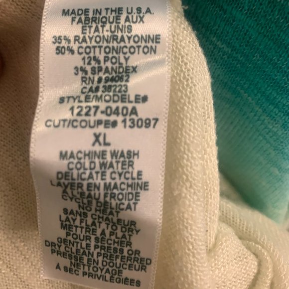 Anthropologie Language Ombré Blouse w/ Cutout Back - Picture 4 of 5